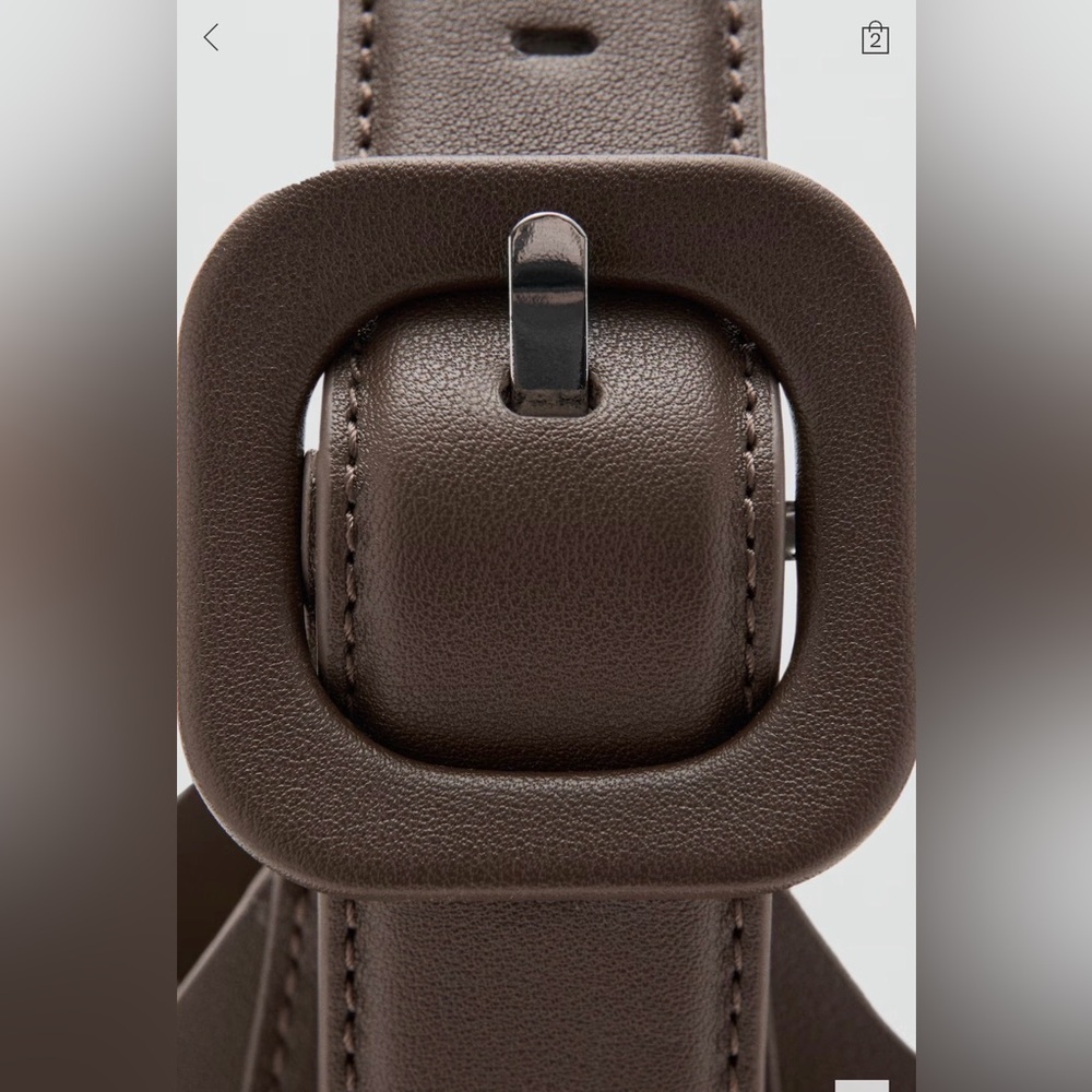 Mango Dark Brown Shoulder Bag - Picture 3 of 11